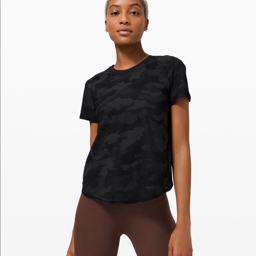 Rise and Run Short Sleeve Camo Print